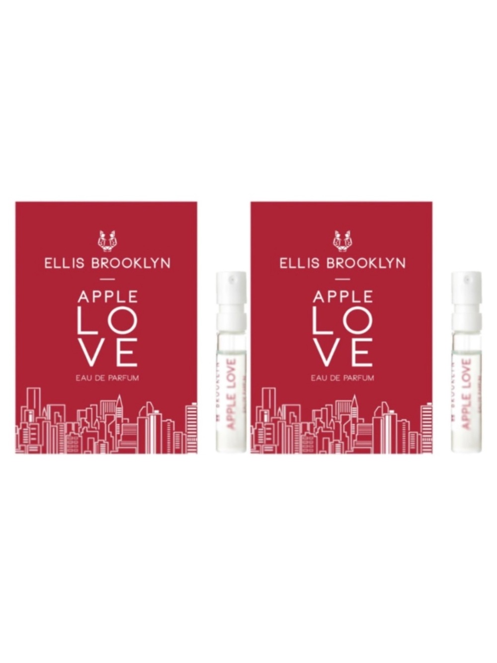 ELLIS BROOKLYN Apple Love Eau de Parfum Samples (2) - .05 fl oz ea. NEW